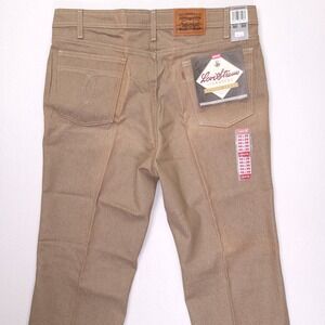 Vintage Levis Signature Action Jeans Mens 40x30 Tan Brown Straight Leg Deadstock